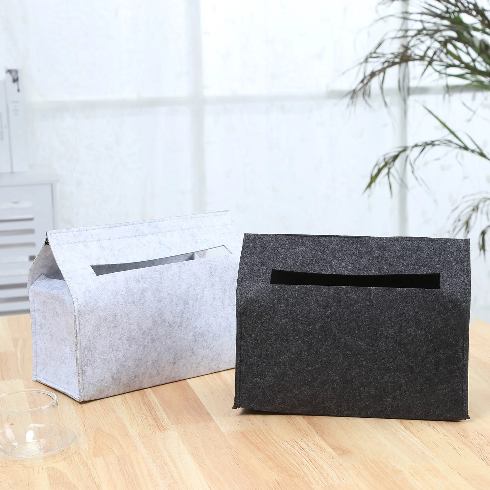 Коробка для салфеток простые лотки чехол из искусственной шерсти и войлока