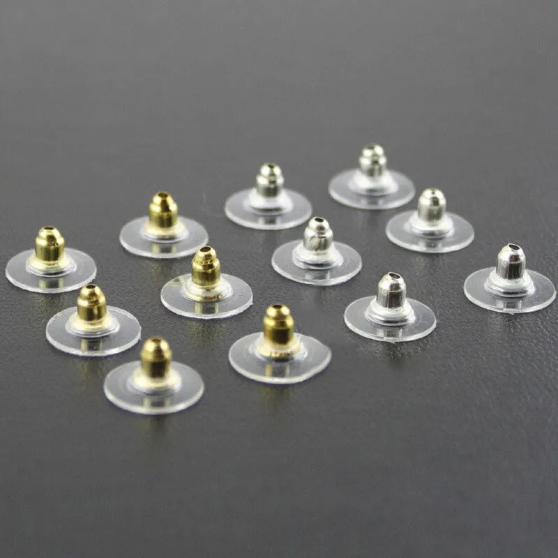 20 шт./компл. DIY аксессуары кремния серьги гвоздики в форме задние стопоры столб