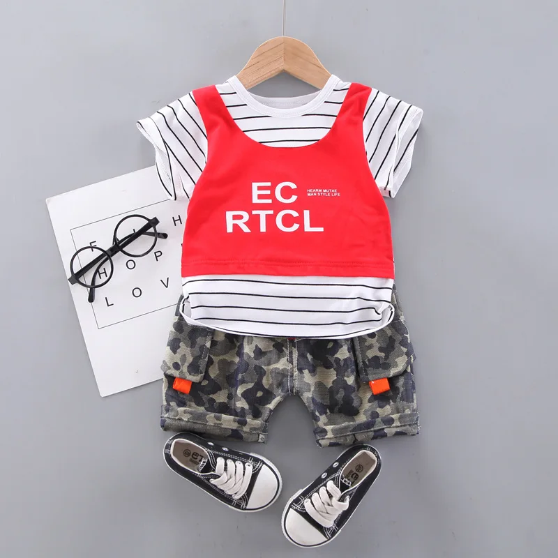 Детский спортивный костюм футболка шорты 2 шт./компл. | Детская одежда и обувь