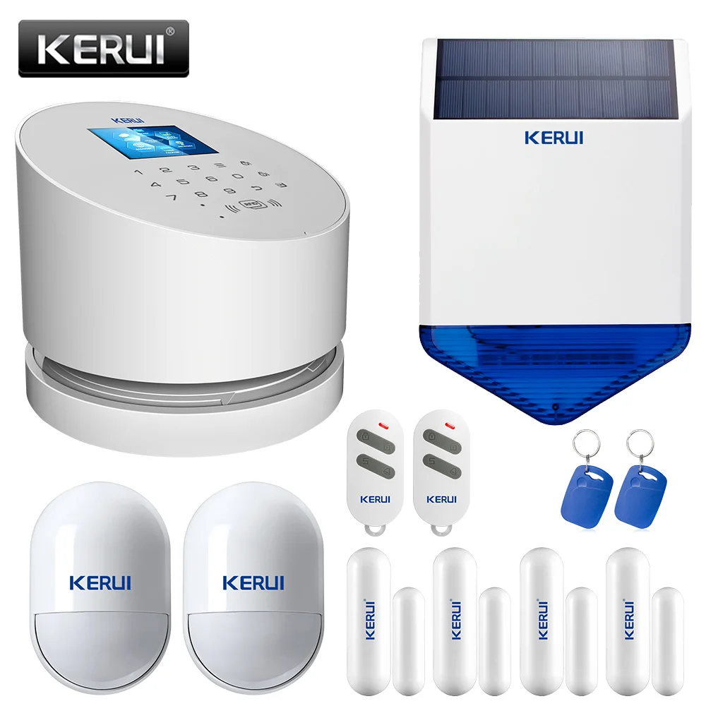KERUI W2 WI FI GSM сигнализация Системы русский/испанский/Английская литература