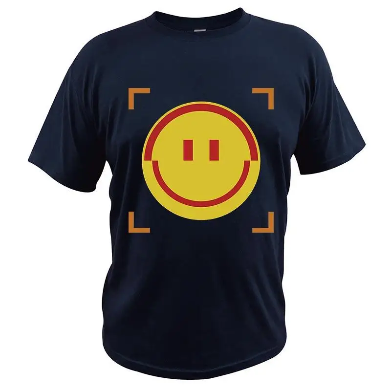 

Pathfinder Smiley Face T Shirt Apex Legends Game Lovers T-Shirt 100% Cotton Breathable EU Size Tee Tops