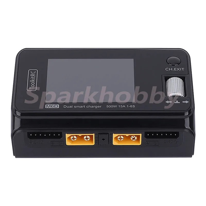 Умное зарядное устройство ToolkitRC M6D MINI Двухканальное выход 250 Вт x2 15 А 2-6S зарядка
