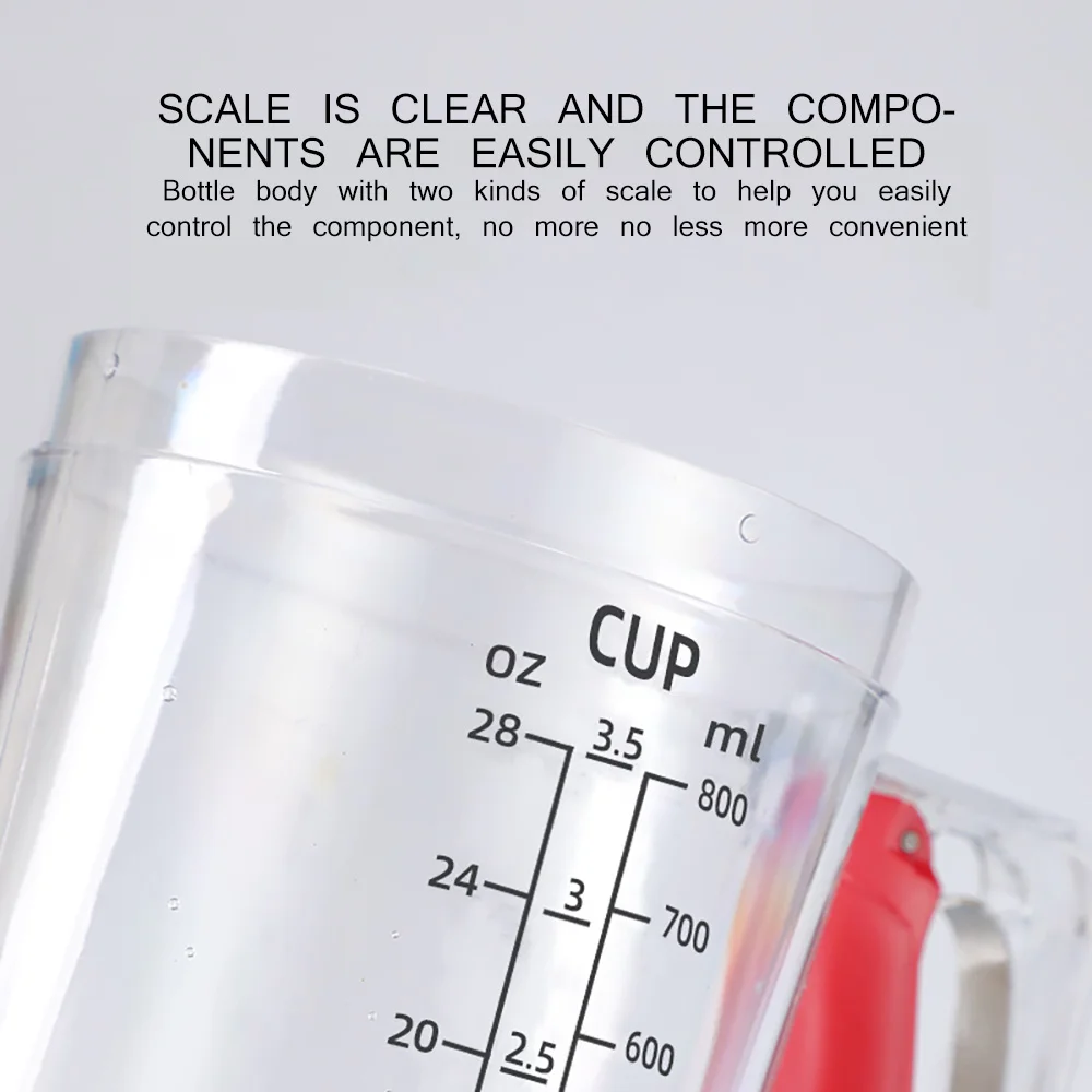 Ручной смеситель компонентов машина для приготовления Блинов 800 мл кекс Воронка