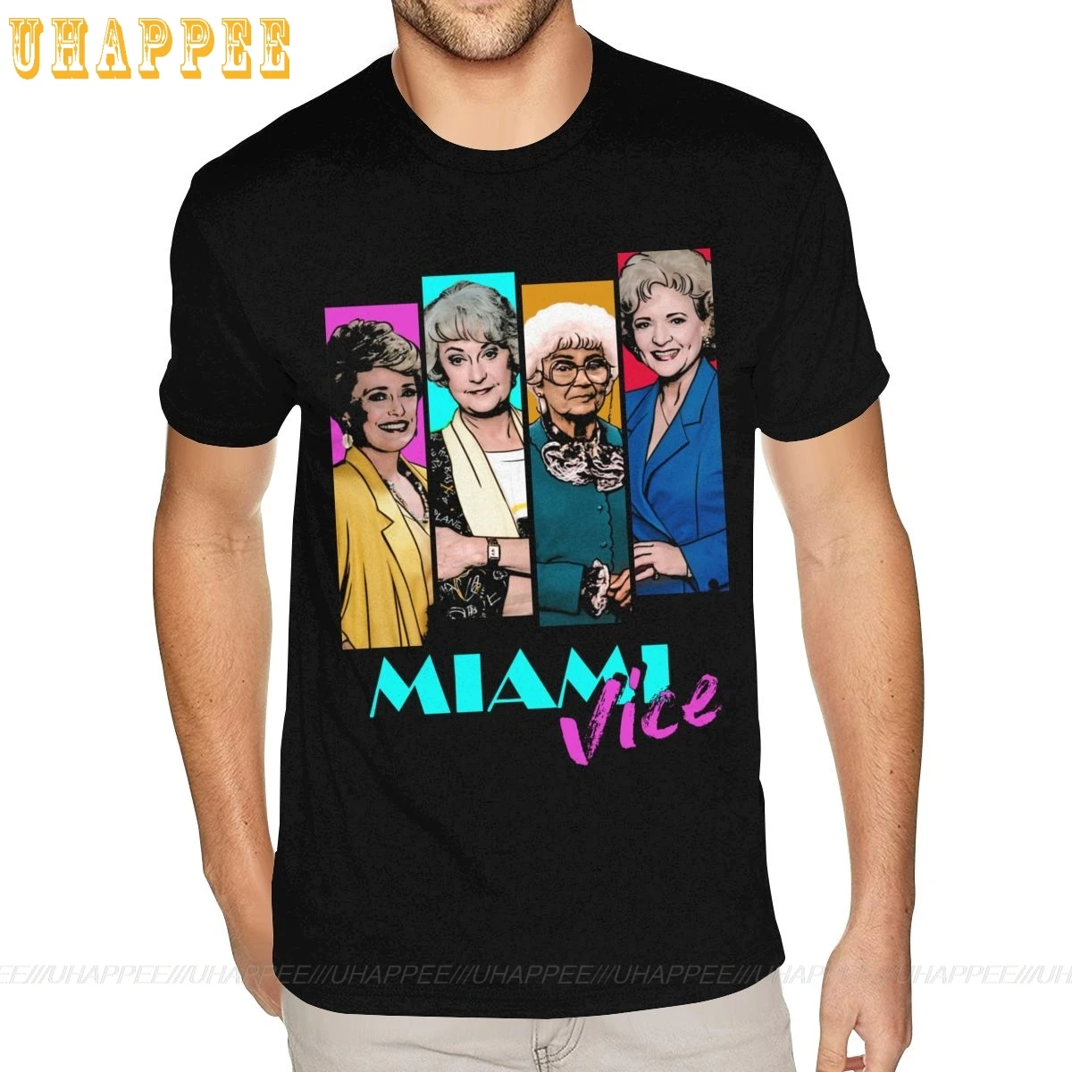 Майами тисс ТВ сериалом футболка семейный американский бренд Мужская с коротким
