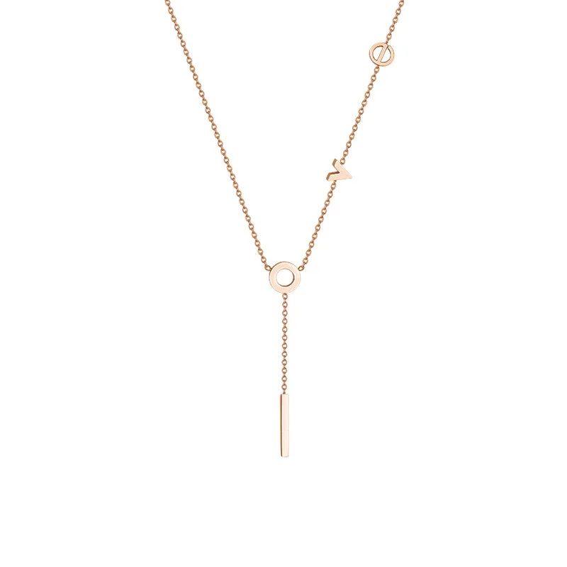 

The New Simple and Fashionable Temperament All-match Pendant Necklace Women's Daily Collocation Elegant Accessories Wholesale