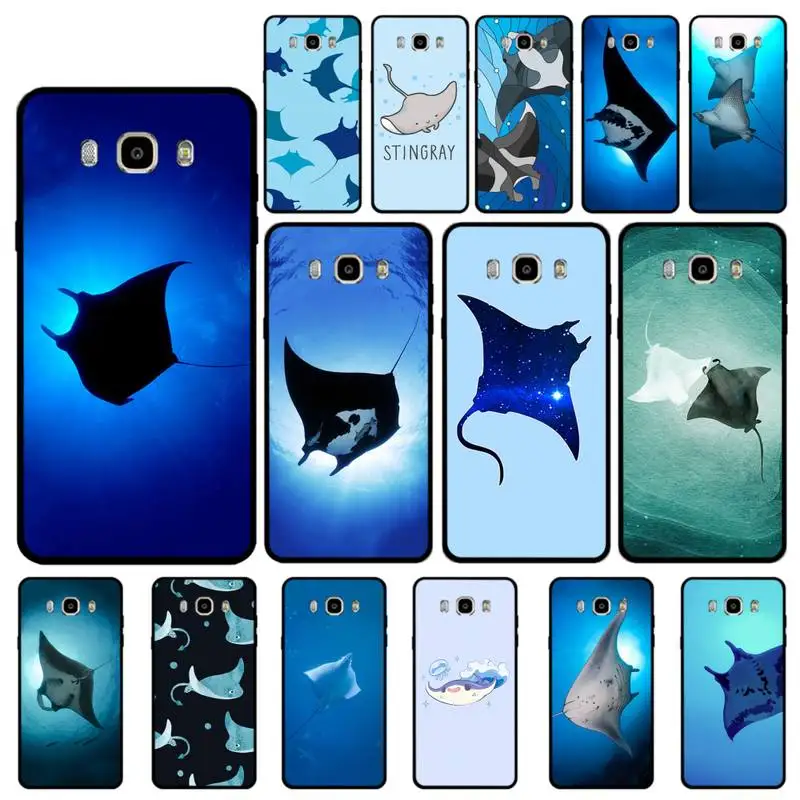 

YNDFCNB Animal manta ray Phone Case for Samsung J 4 5 6 7 8 prime plus 2018 2017 2016 J7 core