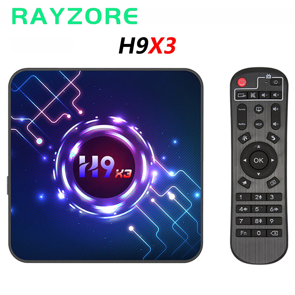 

ТВ-приставка H9X3 на Android 2020, 2,4 дюйма, 4 + 32/64 ГБ