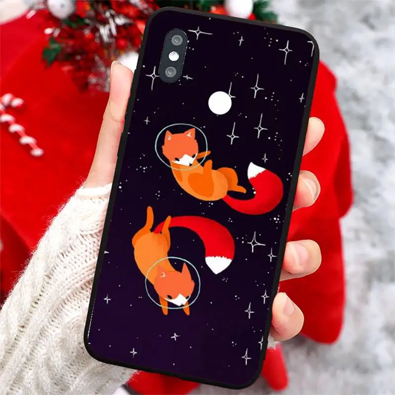 

Cute cartoon animal fox Phone Case For Xiaomi Redmi note 4 4X 8T 9 9s 10 K20 K30 cc9 9t pro lite max