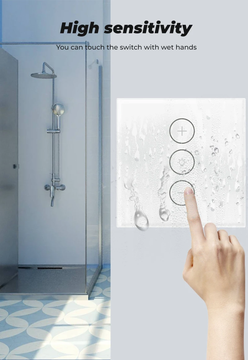 10A Tuya Wifi Smart Wall Touch Light Dimmer Switch Life APP Remote Control Works With Amazon Alexa Google Home | Лампы и освещение