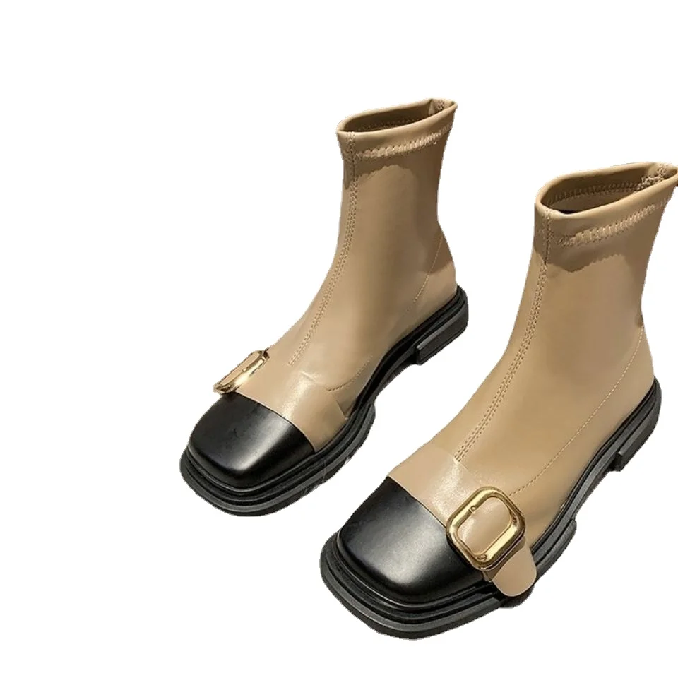 

Новинка 2020, женские ботинки, модные Универсальные удобные и Нескользящие ботинки в британском стиле с толстой нескользящей подошвой