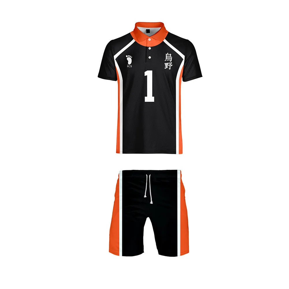 Haikyuu Cosplay Костюм Karasuno High School волейбольный клуб Hinata Shyouyou спортивная одежда