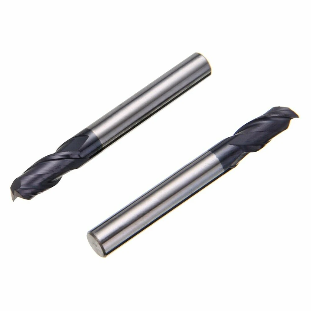

2pcs Solid Carbide Solid Carbide End Mill End Mill CNC 2 Flute Slot Bit Hot