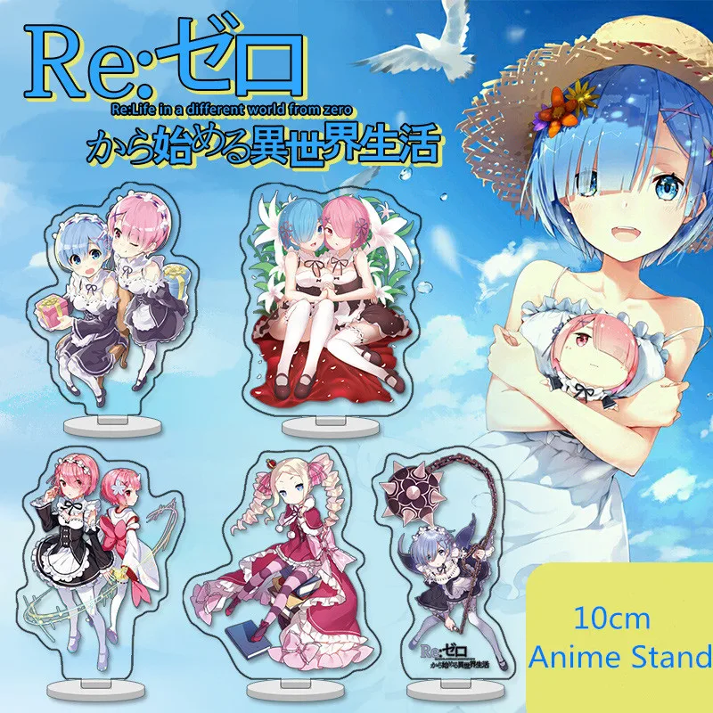 

Экшен-фигурка героя аниме RE:ZERO акриловая модель на подставке, 10 см