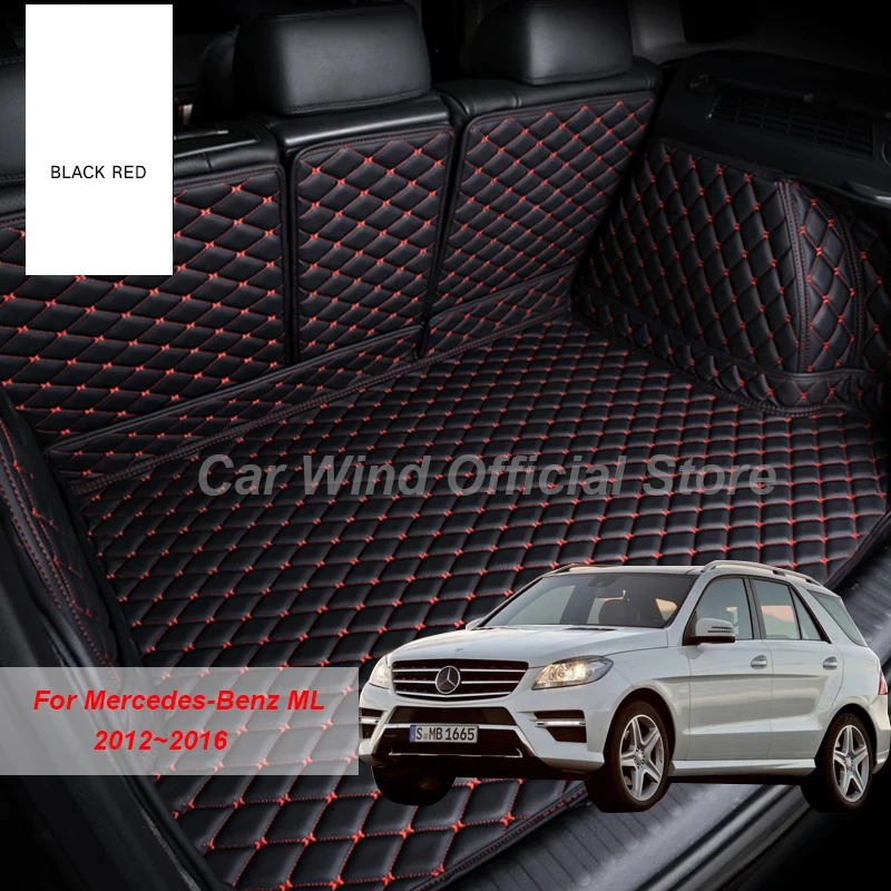 

Leather Material Car Trunk Mats For Mercedes-Benz ML 2012 2013 2014 2015 2016 Cargo Liner Accessories