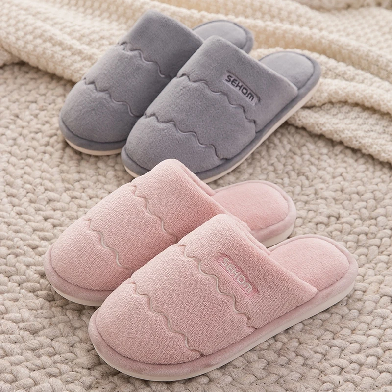 Зимние женские домашние тапочки 5 однотонных цветов Теплые Размеры 37-45 Домашняя