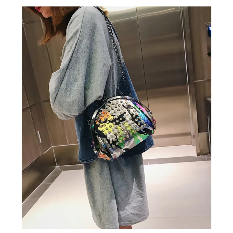 Shell Crossbody Bags For Women 2020 Fashion Diamonds Messenger Lady Tote Shoulder Large Capacity Handbags New Trend | Багаж и сумки