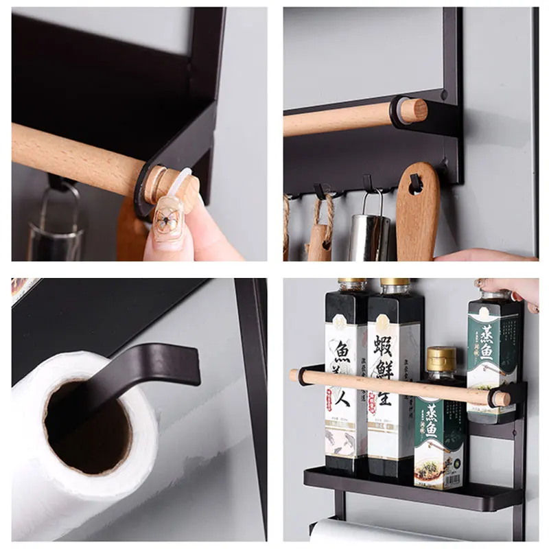 Магнитный Кухонный органайзер магнитный держатель для бумажных полотенец