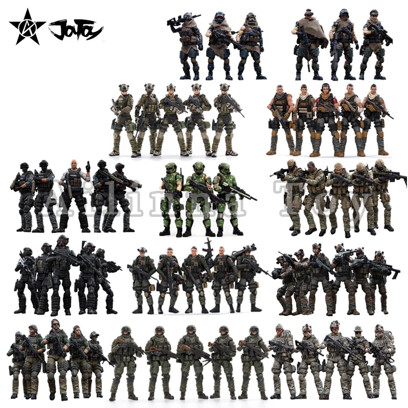 

[Exclusive]JOYTOY 1/18 3.75 Action Figures Military Armed Force Series (Extra Figure For Free)Anime Model For Gift Free Shipping