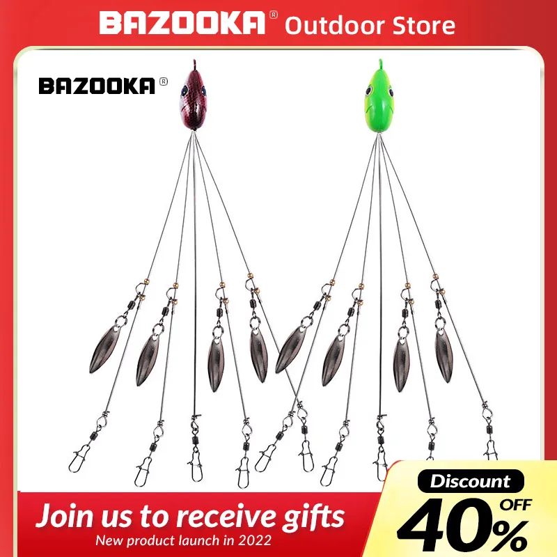 

Bazooka Alabama Rig Umbrella Fishing Lure Soft Group Lead Jig Spinner Spoon рыбалка блесна 5 alicate de Swim Pesca Winter Bait