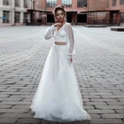 Блестящая Тюлевая Макси-юбка, сверкающие Свадебные отдельные блестящие свадебные юбки, длинное Тюлевое бальное платье, многослойные белые юбки
