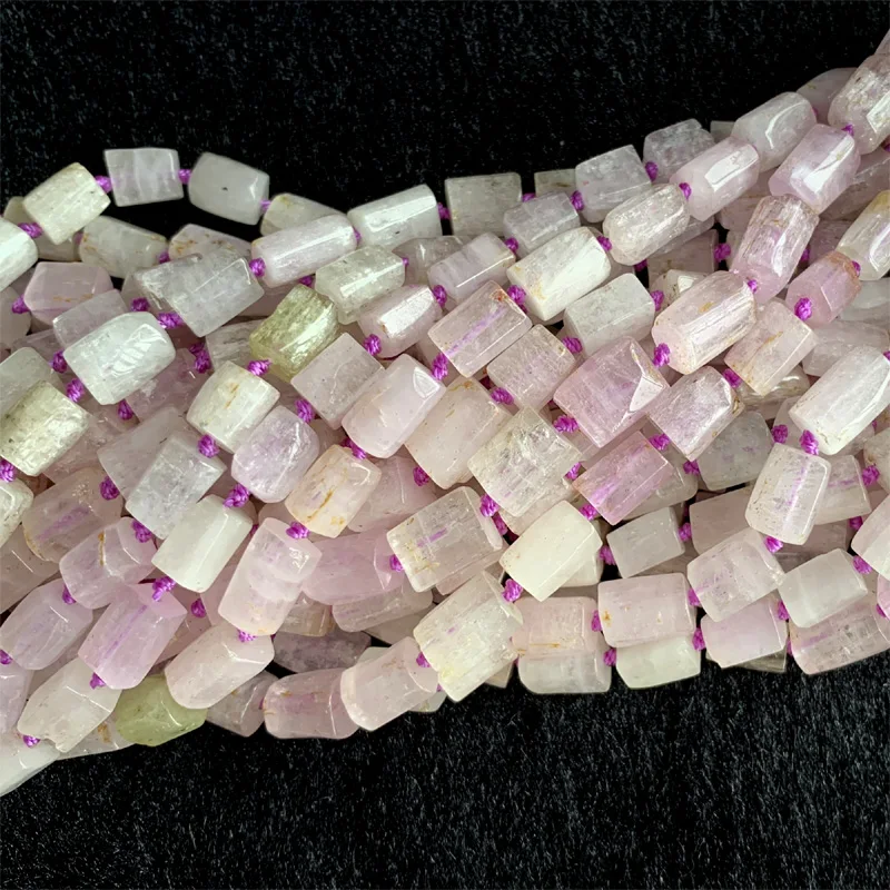 

Натуральные натуральные розовые фиолетовые бусины Kunzite Nugget, свободная форма, Гладкие бусины 06332