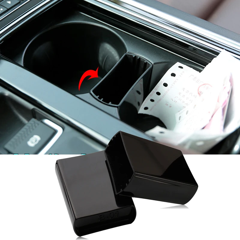 

Car Styling Accessories 1pcs Car Cup Holder Storage Consolidation Storage Box for Jaguar XE 2015-2019
