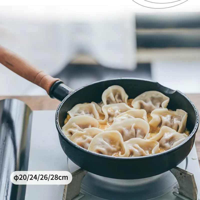 

Cookware Steak Pans Wok Thick High Quality Non Stick Pancake Gas Cooker Cast Iron Pans Ollas De Cocina Home Cookware DB60PD