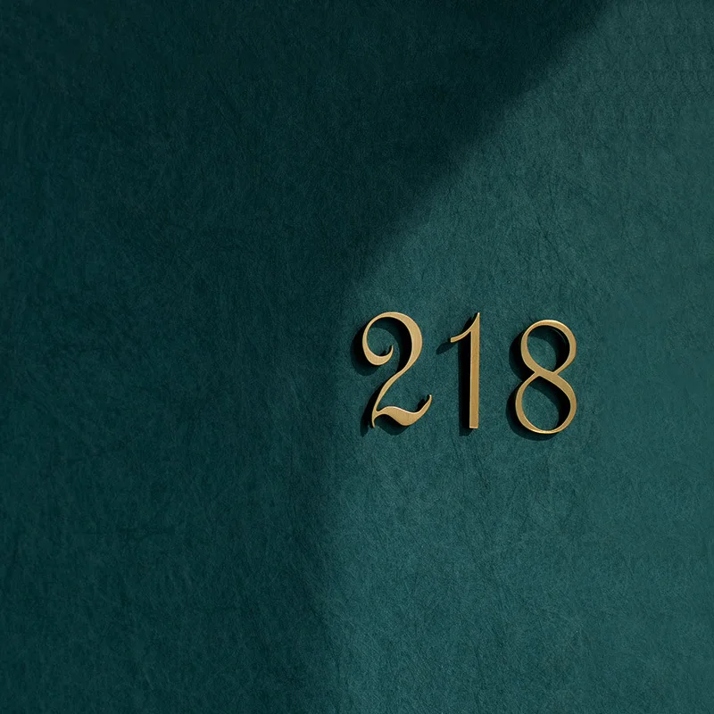 50 мм латунь номер дома свет гостиничных дверей адрес Толстовка с принтом