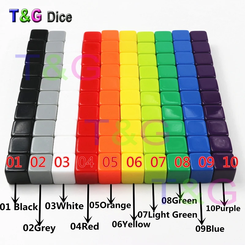 T &amp G Customize Высокое качество пользовательские кости/штампы 16 мм D6 кости для