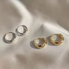 Серьги-кольца женские круглые в стиле ретро, золотого и серебряного цветов, аксессуары в стиле стимпанка