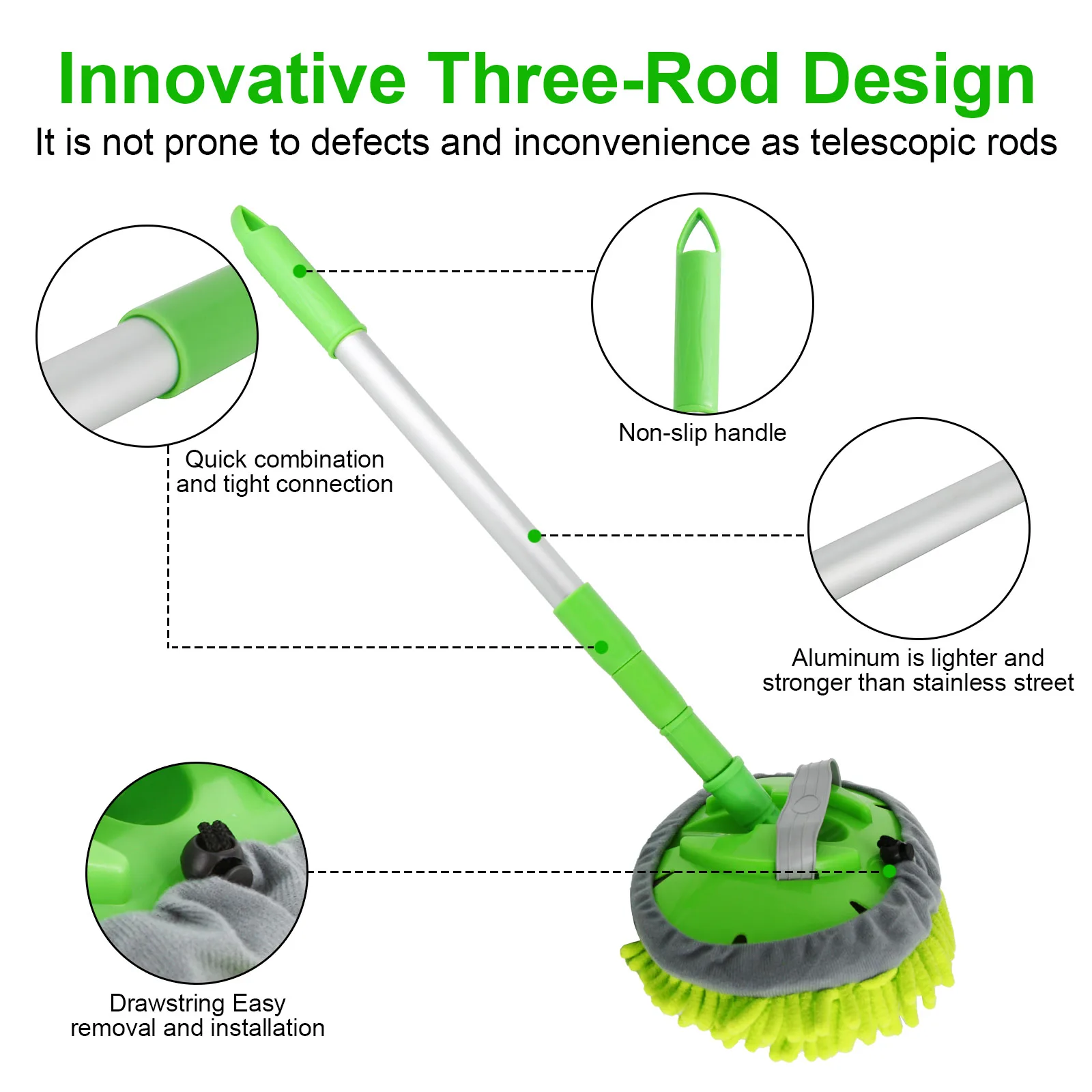 Швабры для мытья автомобиля чистящее полотенце с регулируемой ручкой мягкая