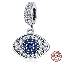 hot sale 925 sterling silver zircon magic eye pendant charm beads fit original pandora bracelet pendant necklace jewelry