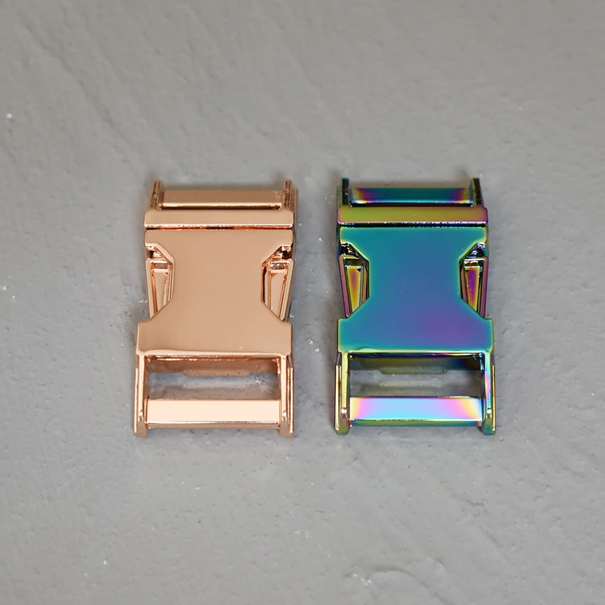 10 Pcs/Lot Rose gold Metal Buckles Adjustable Release Clasp and Slides for 20mm Webbing Straps Tactical Bags Pet Collar DIY | Дом и сад