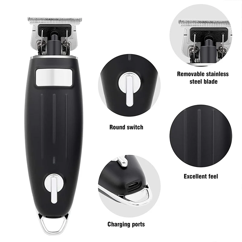 Professional Hair Clipper Mens Hair Trimmer Machine Coreless Rechargeable Electric Shaver Hair Styling Tool