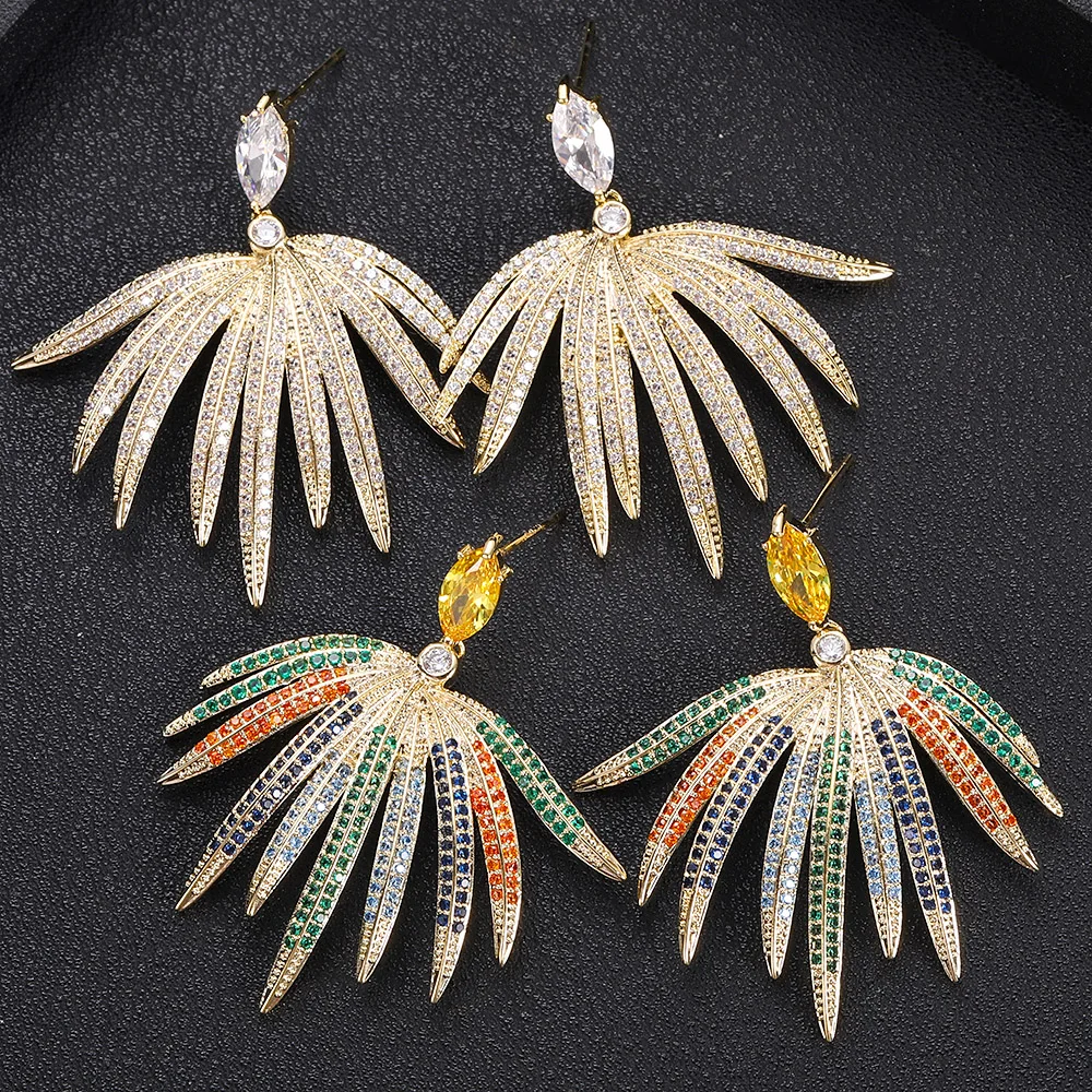 Jankely лист форма полный Mirco проложили микро циркония женщин свадебное платье