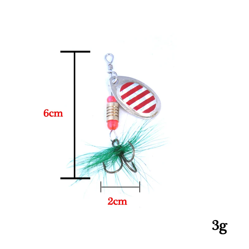 TopLine набор рыболовных снастей ложка для ловли рыбы блесны с металлическими
