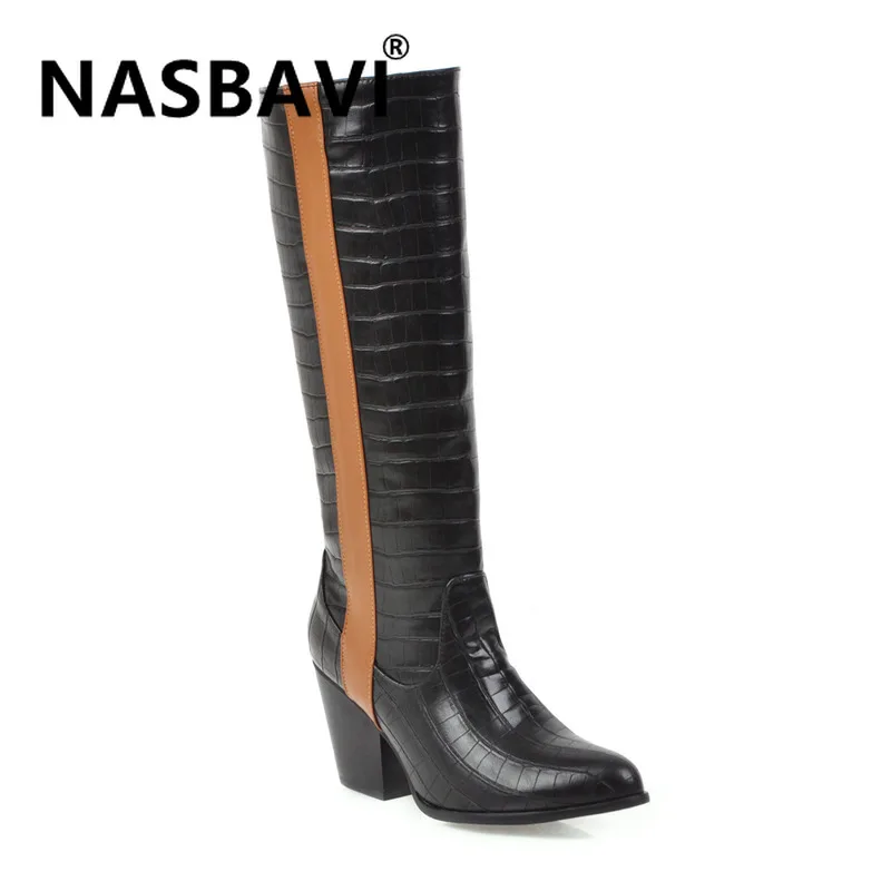 Распродажа женские сапоги до колена длинные зимние женская обувь Простые Модные