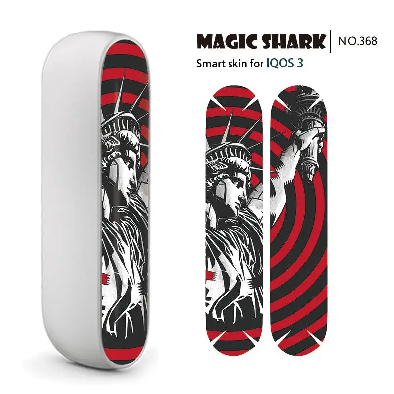 Чехол Magic Shark для IQOS 3 0 Модный чехол из ПВХ с изображением суперзвезды кулак статуя