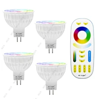 dimmable led lamp 4w mr16 12v mi light rgb cct 2700 6500k smart led spotlight bulbs 2 4g rf remote control for home lighting