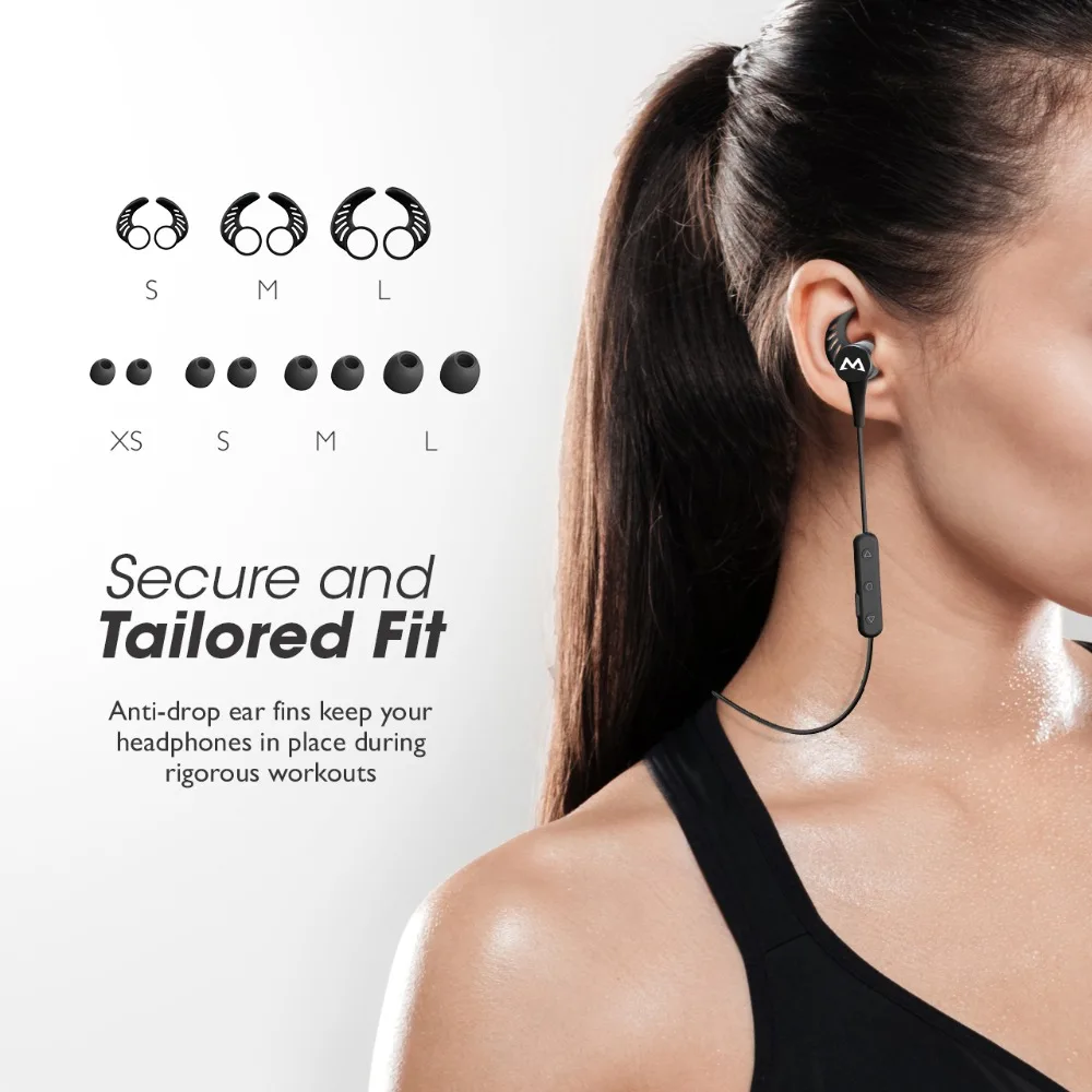 Оригинальные Беспроводные спортивные магнитные наушники Mpow с Bluetooth 4 1