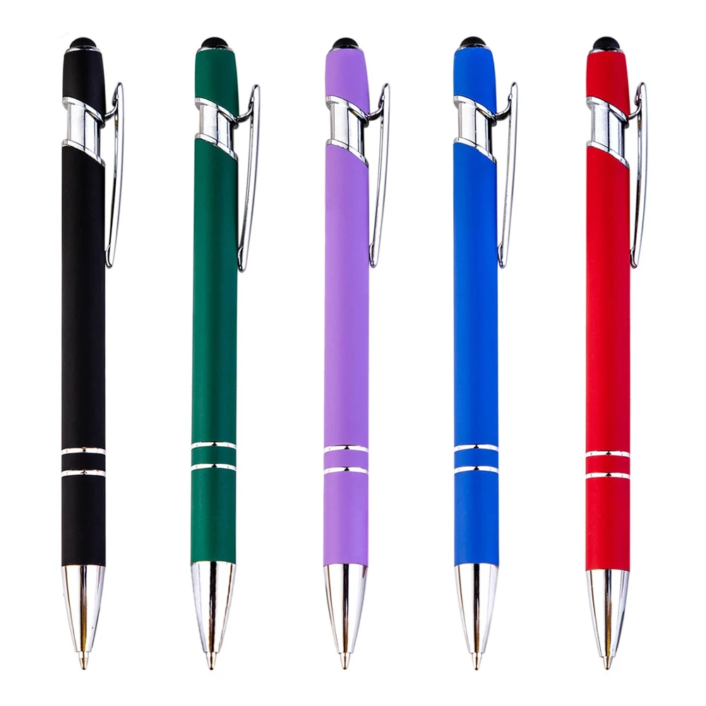 

1000 Pieces 2 in 1 Metal Business Office Ballpoint Universal Drawing Touch Screen Stylus Pen For IPad IPhone Tablet Smartphone