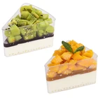 Акция-товары для вечеринок и свадеб, одноразовая пластиковая посуда, 90*50 мм155 мл Tiangle десертная чашкамиска, 10 шт.упаковка