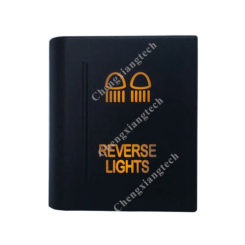 12V 3A оранжевой светодиодной фары заднего хода кнопка для автомобиля