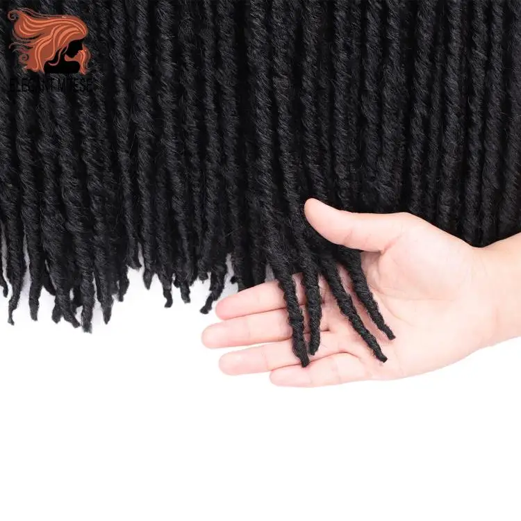 20 дюймов мягкие крючком косички Jumbo Dread прическа Омбре цвет синтетический искусственный Locs плетение волос наращивания