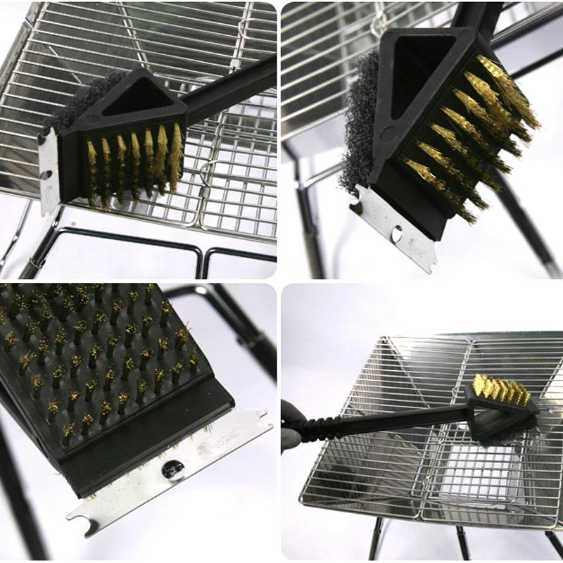 

Barbecue Cleaning Steel Brush Cleaning Barbecue Net Barbecue Grill Household Kitchen Brush Tool TRYC889