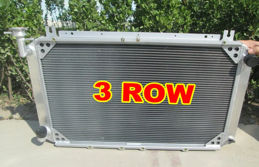 

3 ряда 56 мм алюминиевый радиатор для Nissan Patrol GQ Y60 Safari 2,8 л/4,2 л 4200 куб.см ДИЗЕЛЬ RD28T TD42 I6 и 3,0 л RB30S БЕНЗИН 1987-1997