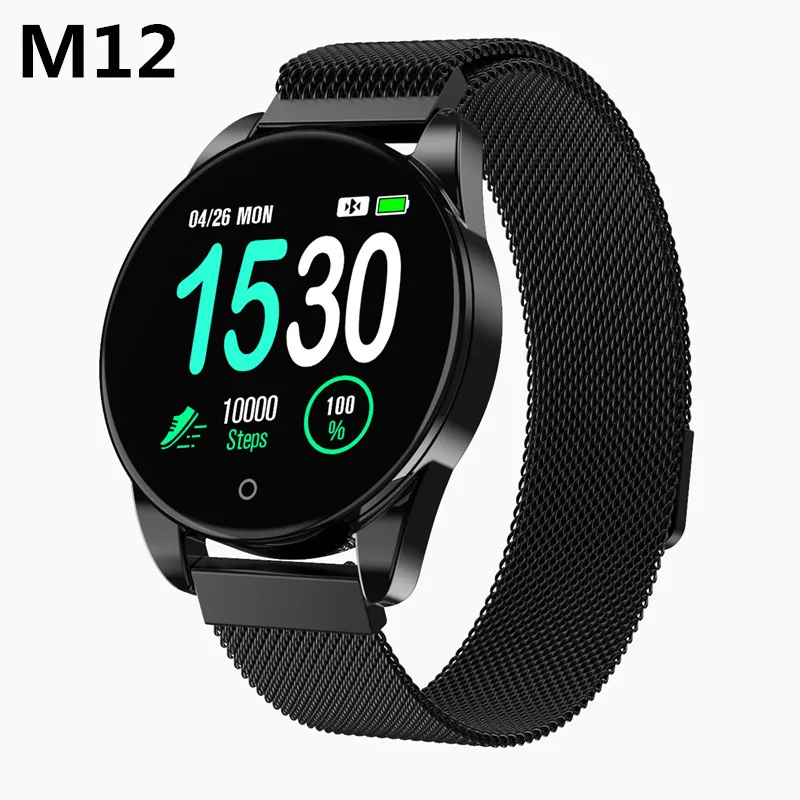 Новые M12 Смарт часы Bluetooth 4 0 браслет Мода ремешок для мужчин водонепроницаемый IP67