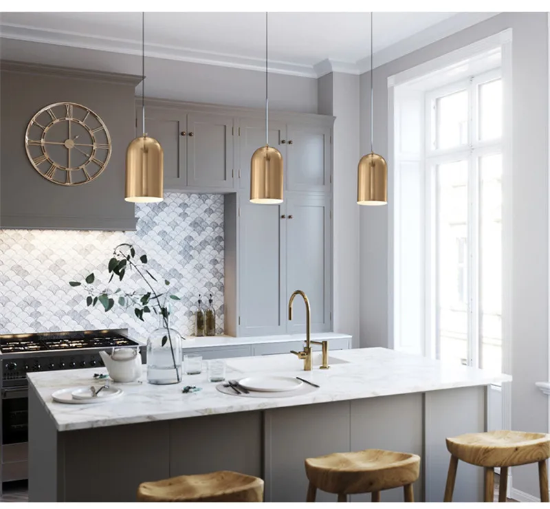 Современный золотой подвесной светильник лампа для ресторана бара спальни