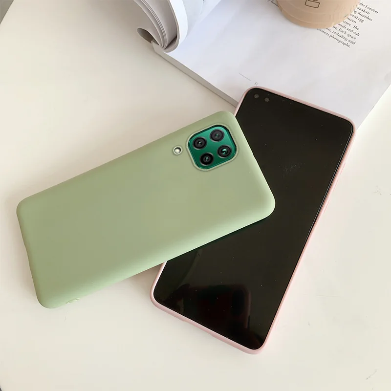 Candy Silicone Phone Case for Huawei P50 P40 P30 P20 Lite Pro P10 4G P Smart 2019 Plus Mate 40 30 20 10 9 Soft TPU Cover |