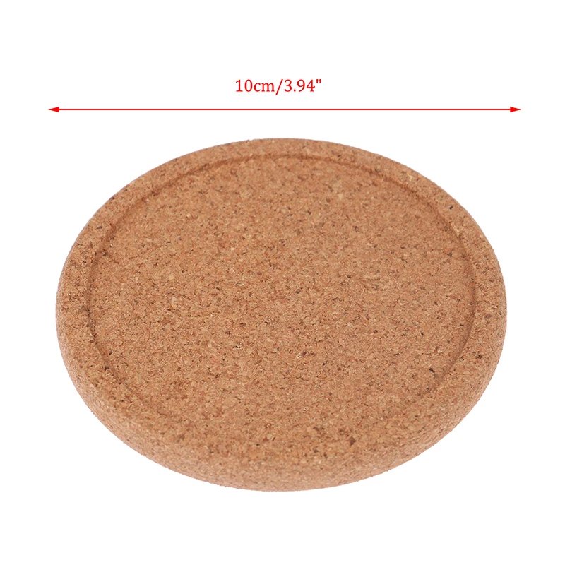 

5Pcs Round Cork Coasters Cup Mat Pad Placemats Table Drink Mats Decor Diy Crafts